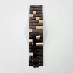 DKNY Quartz Watch NY-4310 Women Gold Tone Brown Steel Rectangle